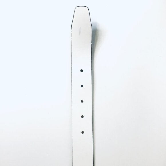 Men's Black Faux Leather Belt Size 32 - Picture 4 of 4